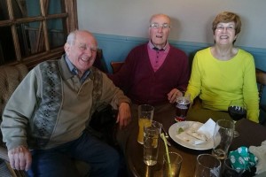Jackie with Uncle Stan (l) and Uncle Tony