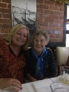 With Aunt Joan on her 90th birthday 